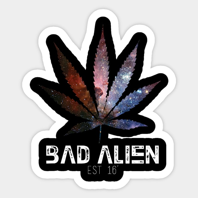 Space Kush Sticker by badalien